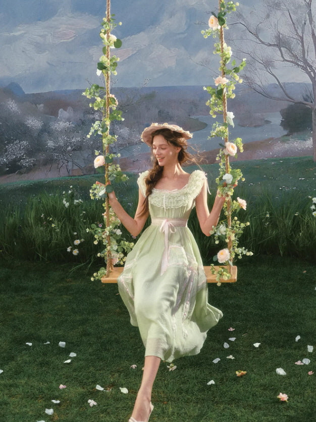 Meadowlight Ribbon Lace Dress