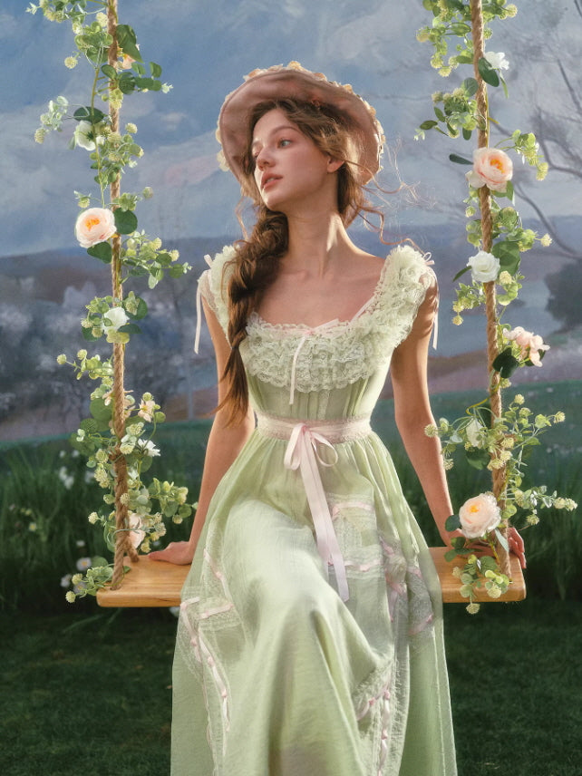 Meadowlight Ribbon Lace Dress