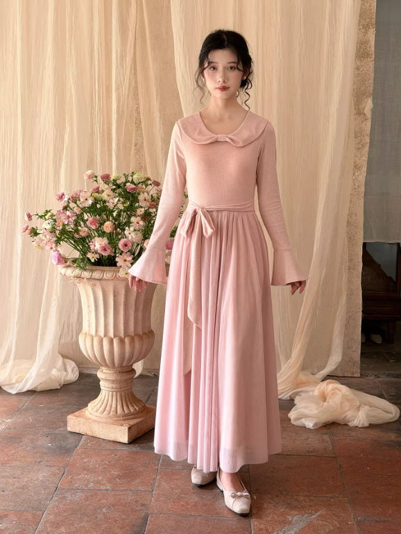 Petal Whisper Knit Dress