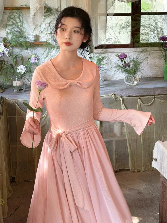 Petal Whisper Knit Dress