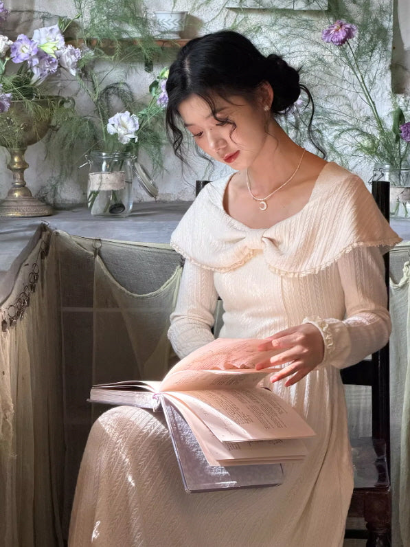 Ivory Letterlight Knit Dress