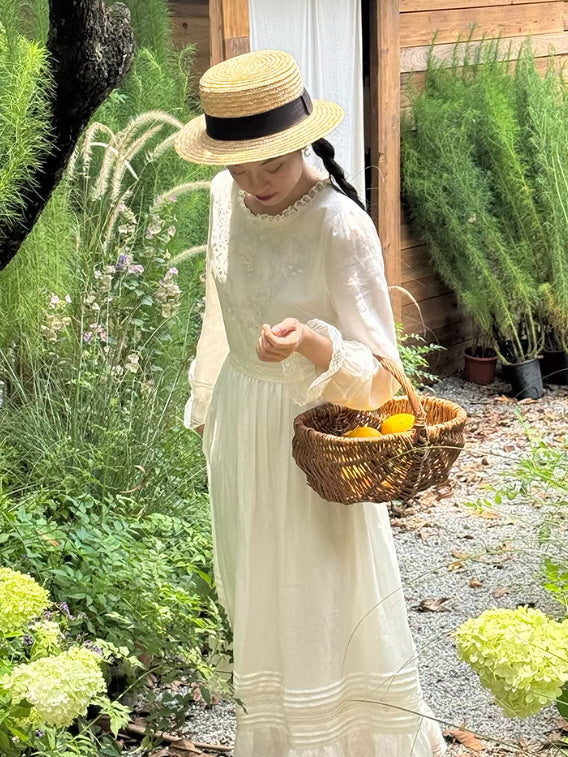 White Lily Heirloom Embroidery Dress