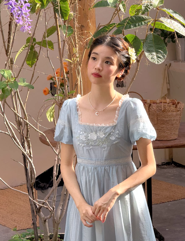 Enchanted Rose Lace Maxi Dress | Romantic Fairytale & Princesscore Style L Enchanted Rose Lace Maxi Dress | Romantic Fairytale & Princesscore Style L