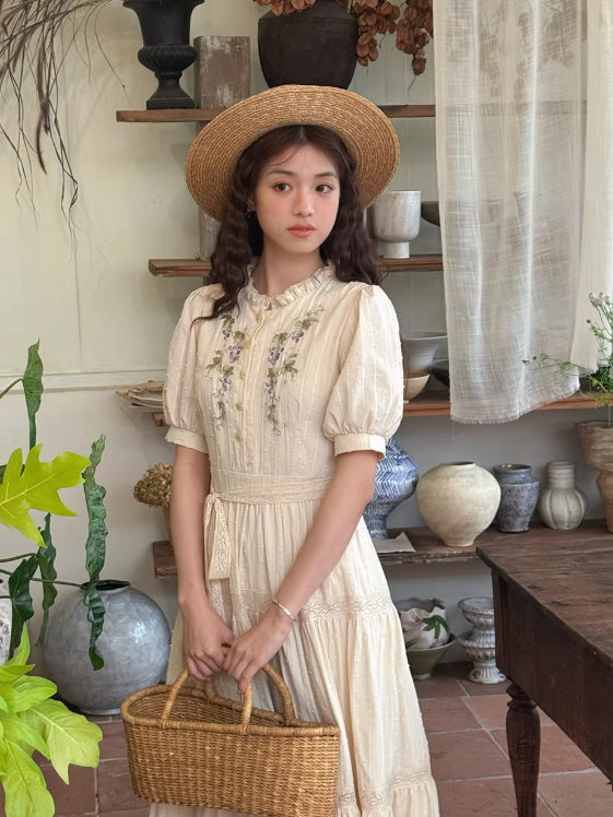 embroidered vintage dress Marigold Vintage Embroidered Dress