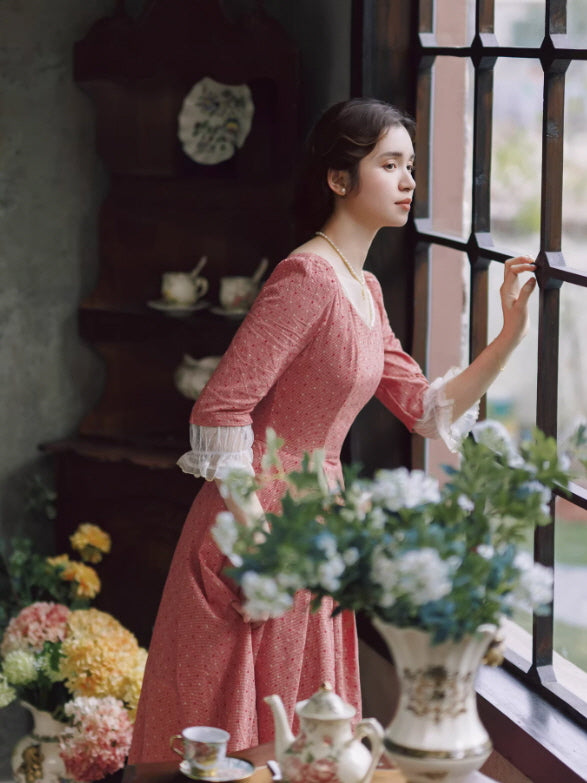 French Vintage Cottagecore Princess Dress