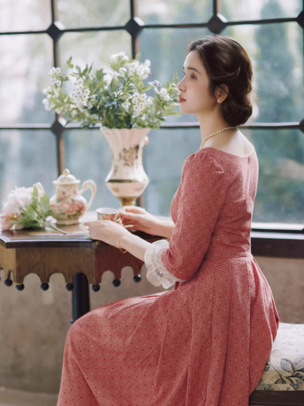 French Vintage Cottagecore Princess Dress