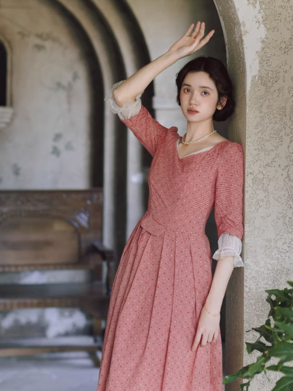 French Vintage Cottagecore Princess Dress