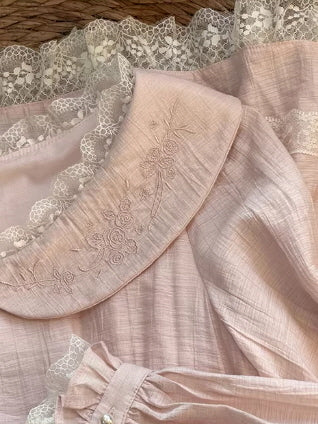 Vintage Embroidered Cottagecore Dress