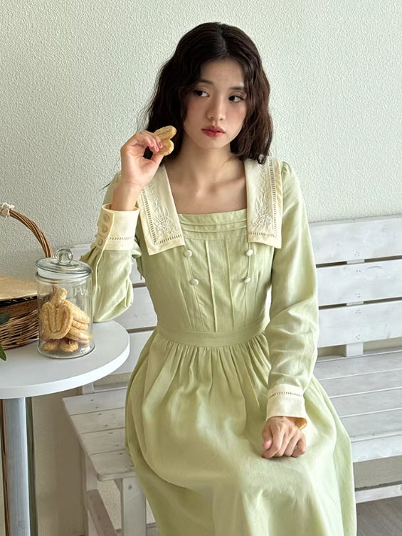 green prairie dress Mint Green Maxi Dress | Tiered Ruffle Dress | Long Maxi Dress main image 1