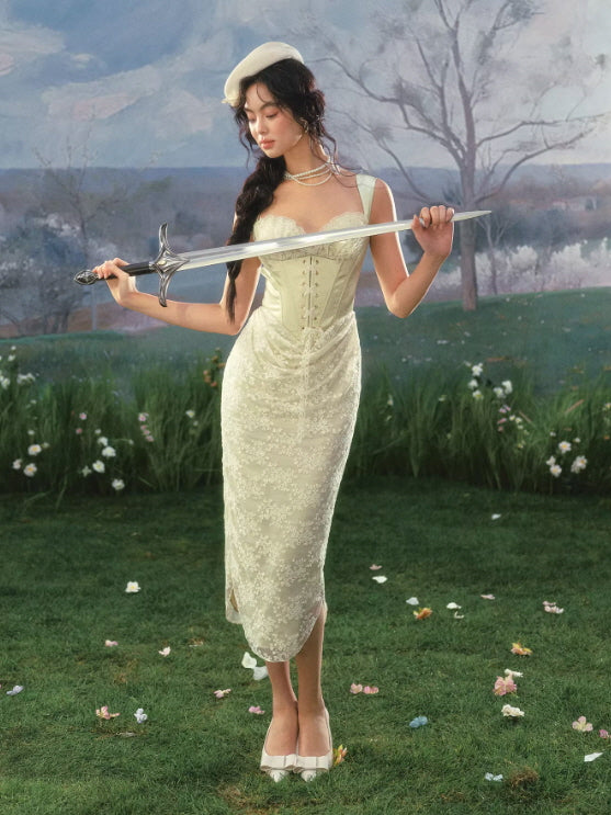 Verdant Blade Corset Dress