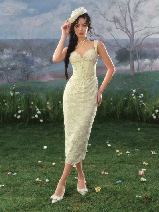 Verdant Blade Corset Dress