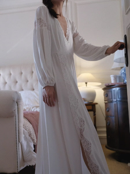 Lace Whisper Vintage Nightgown