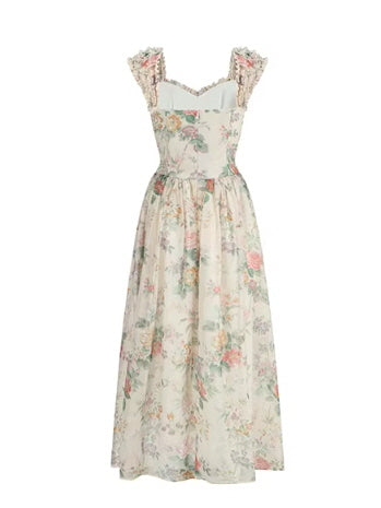 green emerald velvet dress Dreamy Pastel Lavender Prairie Dress S I Retro Fairy main image 0