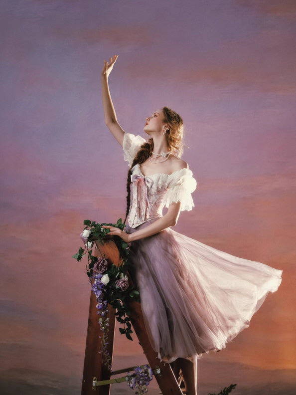 Princess Floral Fairy Corset & Skirt
