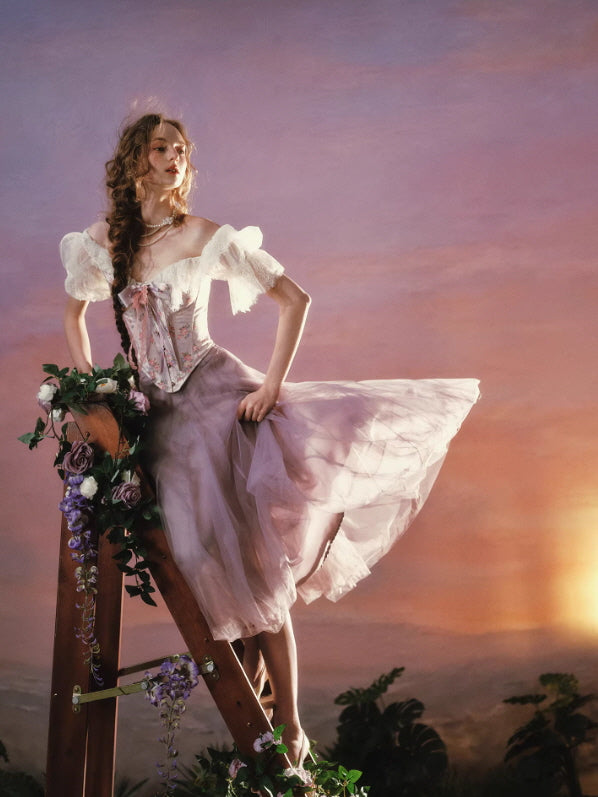 Princess Floral Fairy Corset & Skirt