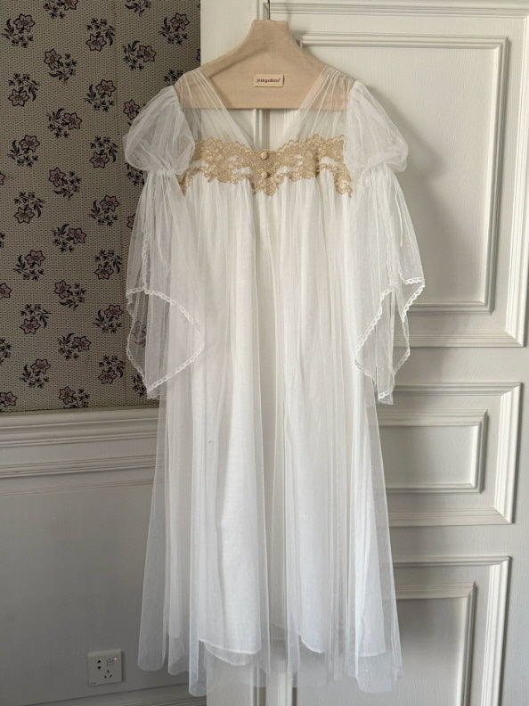 Celestial Whisper Lace Nightgown
