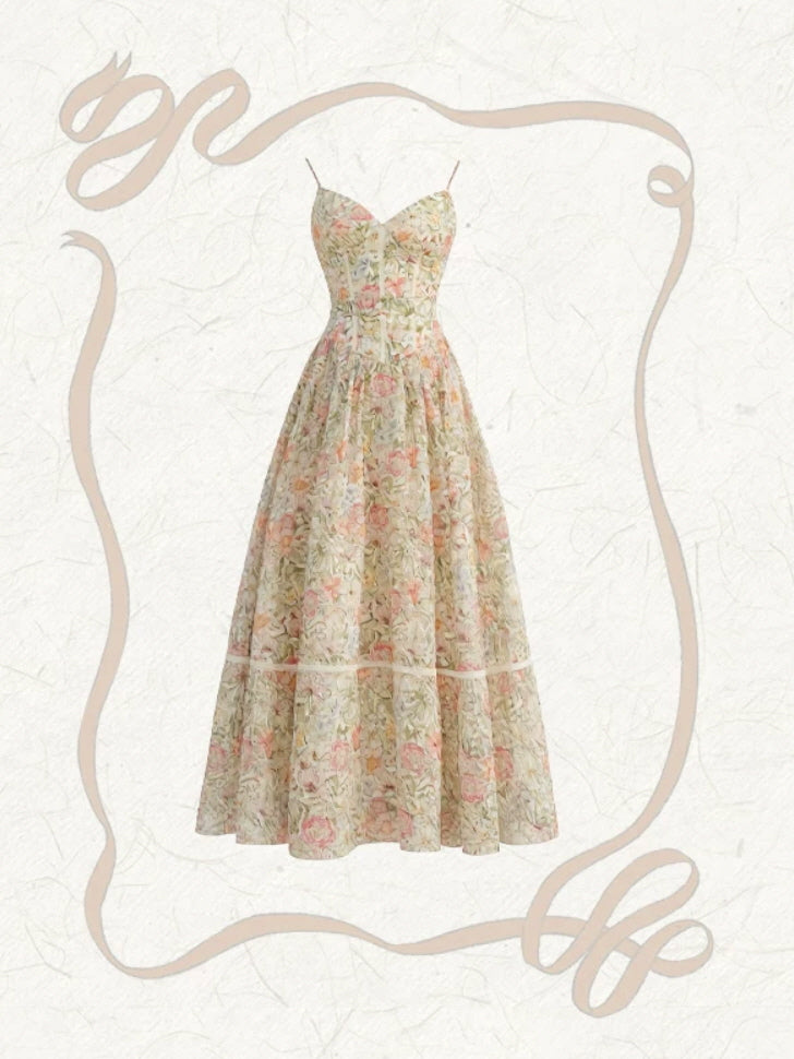 Enchanted Garden Floral Maxi Dress