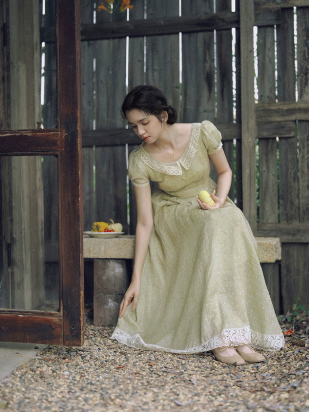 Sage Meadow Ramie Lace Dress