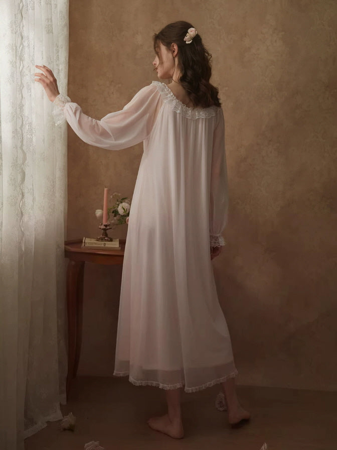 Rosewhisper Cotton Lace Nightgown