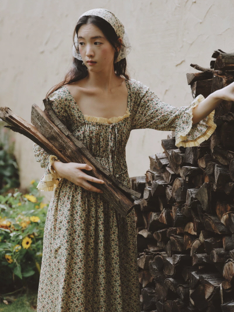 Meadow Cottage Floral Cotton Nightgown