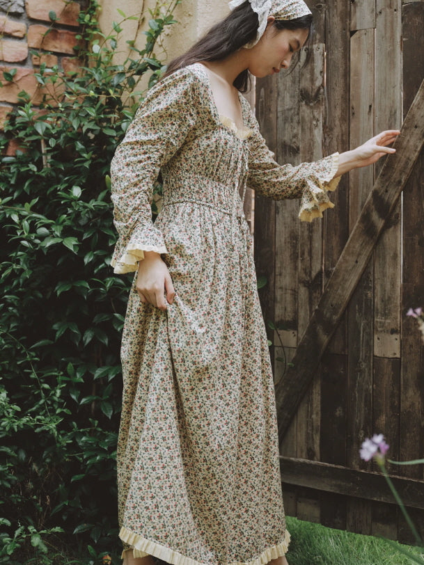 Meadow Cottage Floral Cotton Nightgown