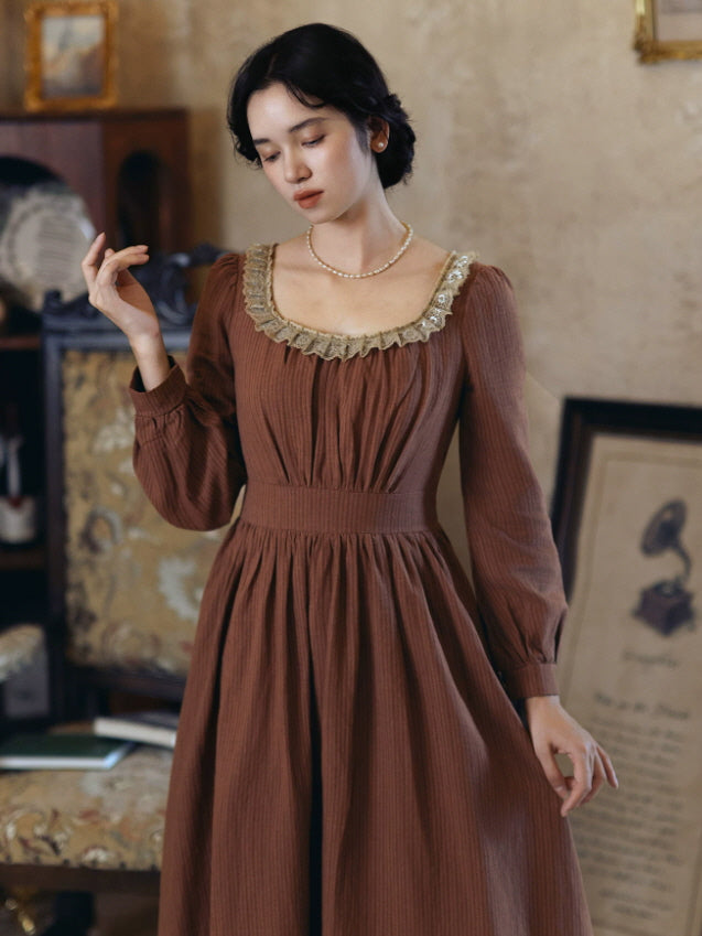 Autumn Manor Lace Maxi Dress