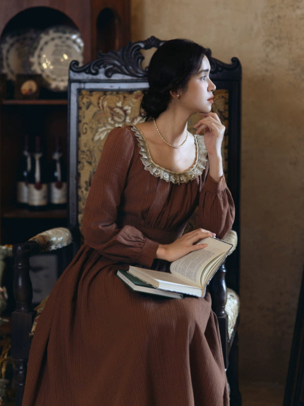 Autumn Manor Lace Maxi Dress