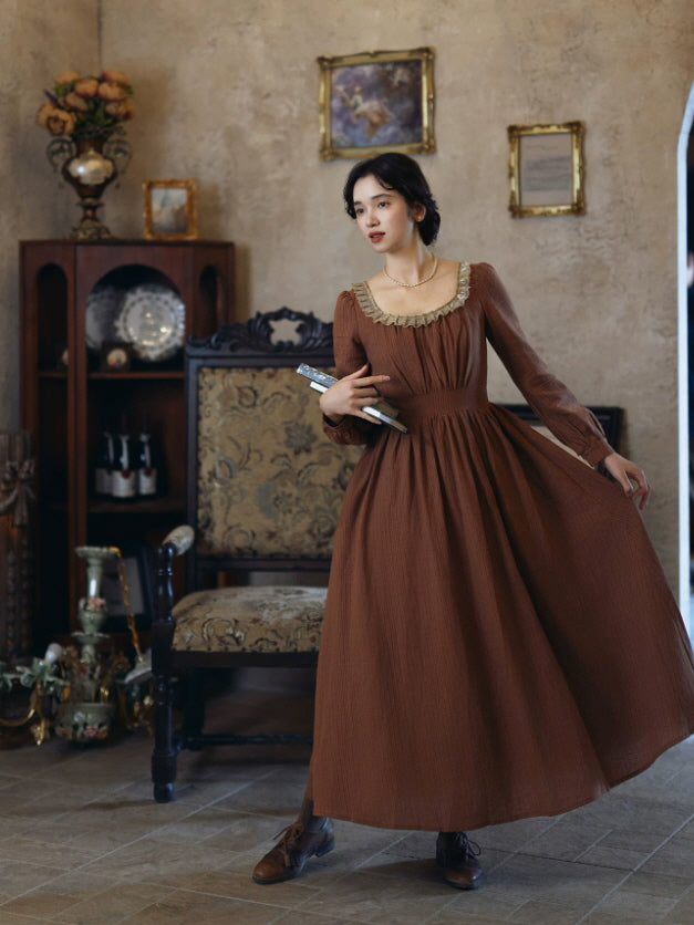 Autumn Manor Lace Maxi Dress