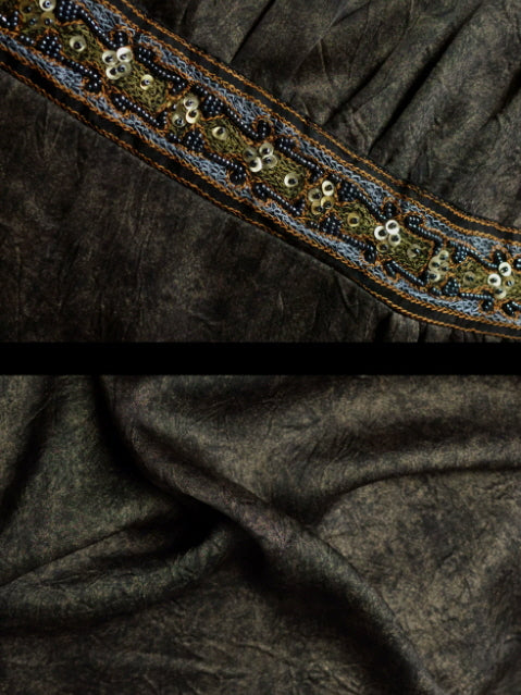 Midnight Heirloom Empire Maxi Dress