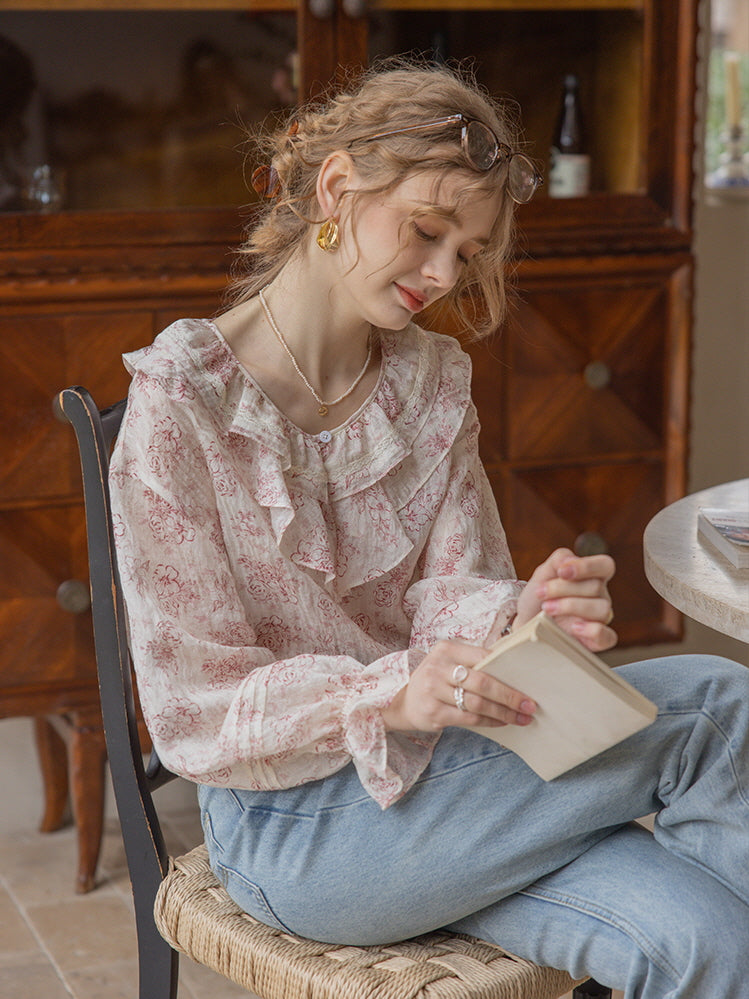 Eliza's Gentle Bloom Cottage Blouse