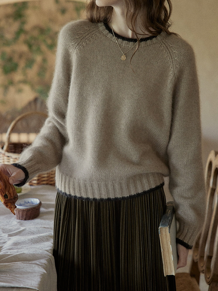 Vintage Velvet Pleated Skirt