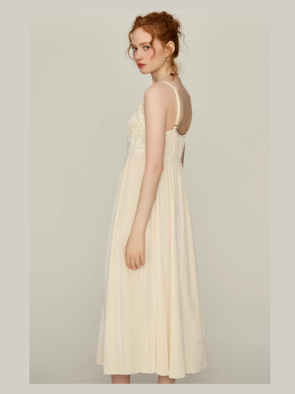 Ivory Whisper Lace Nightgown & Robe