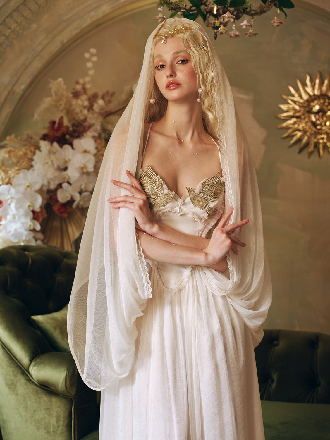 Golden Dove Empress Gown