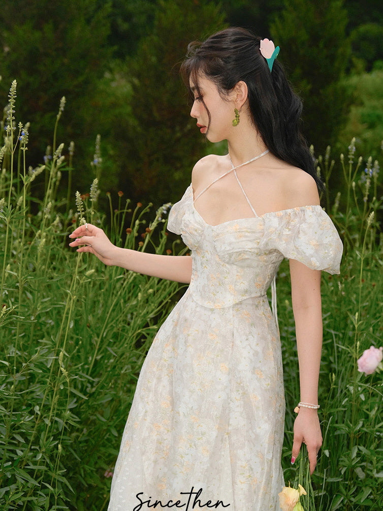 Elara's Enchanted Flower Dress