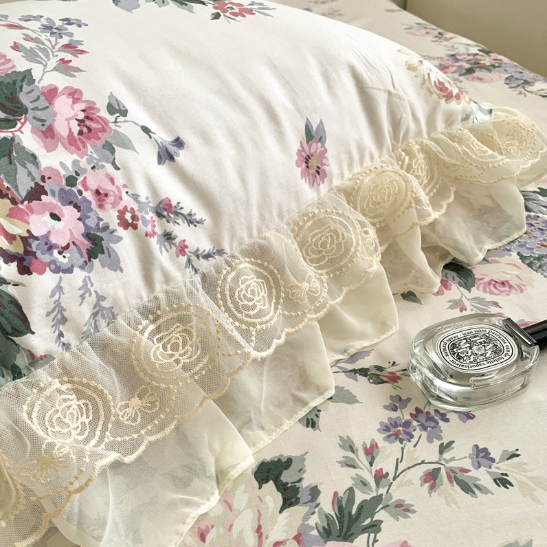 Romantic Pastoral Floral Cotton Bedding Set