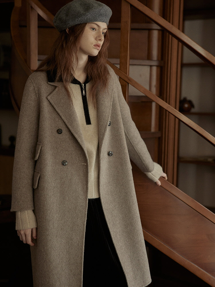 Timeless Wool Double-Breasted Coat