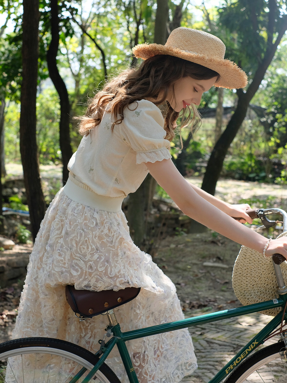 Clara's Cotton Embroidery Blouse