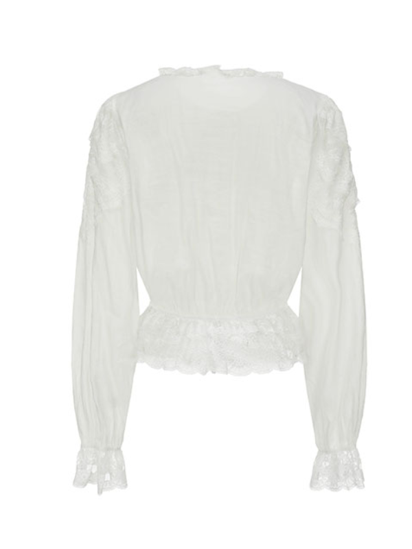 Enchanted Garden White Lace Blouse