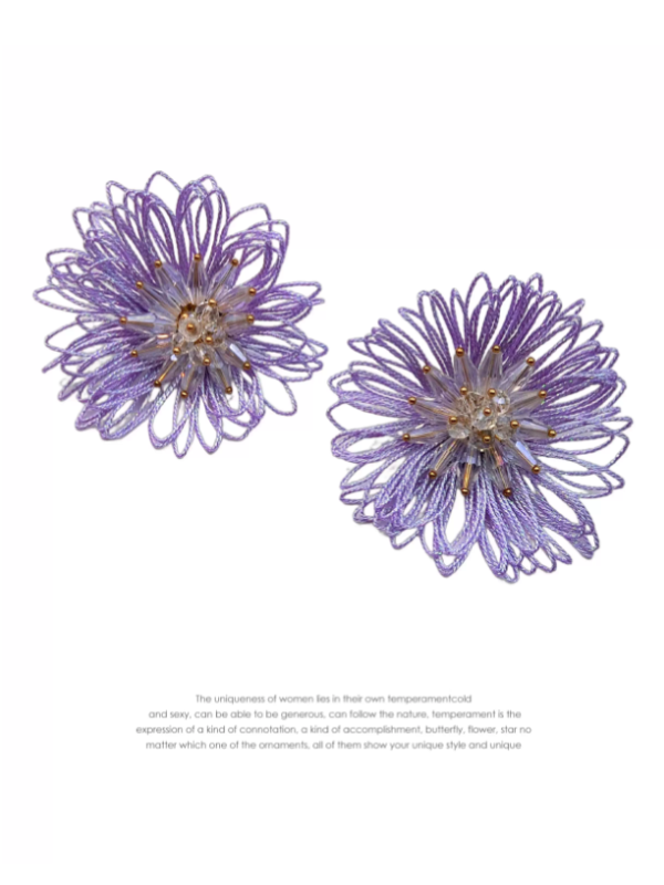 Eternal Petal Crystal Bloom Earrings