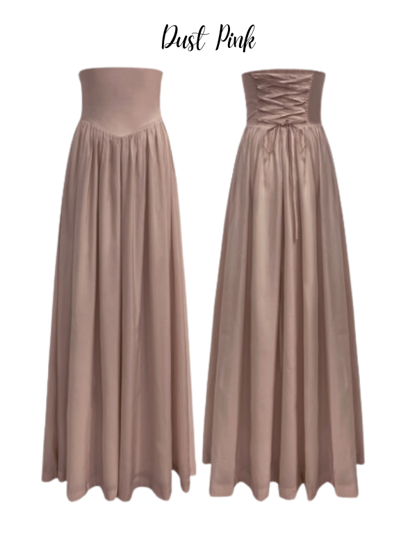 Fairytale Tencel High-Waist Long Skirt