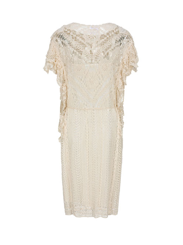 Victorian Grace Ivory Midi Dress