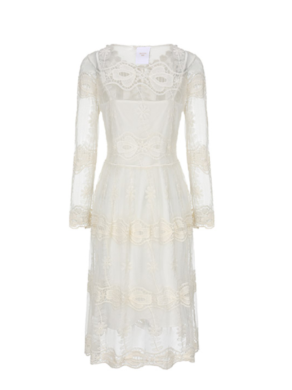 Ethereal Victorian Blossom Dress