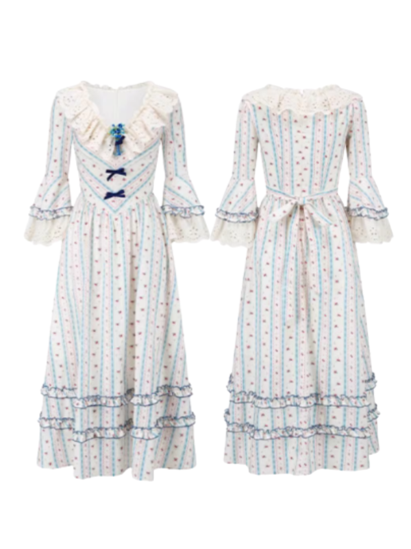 Bluebell Whisper Ribbon Dress