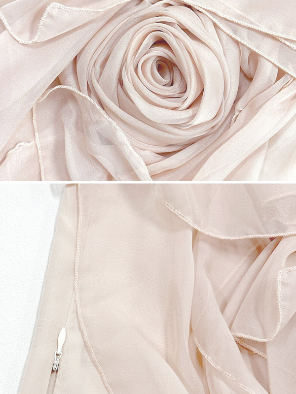 Ethereal Rose-Embellished Top