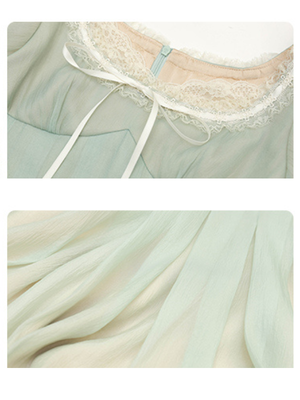 Lila's Mint Fairy Princess Dress