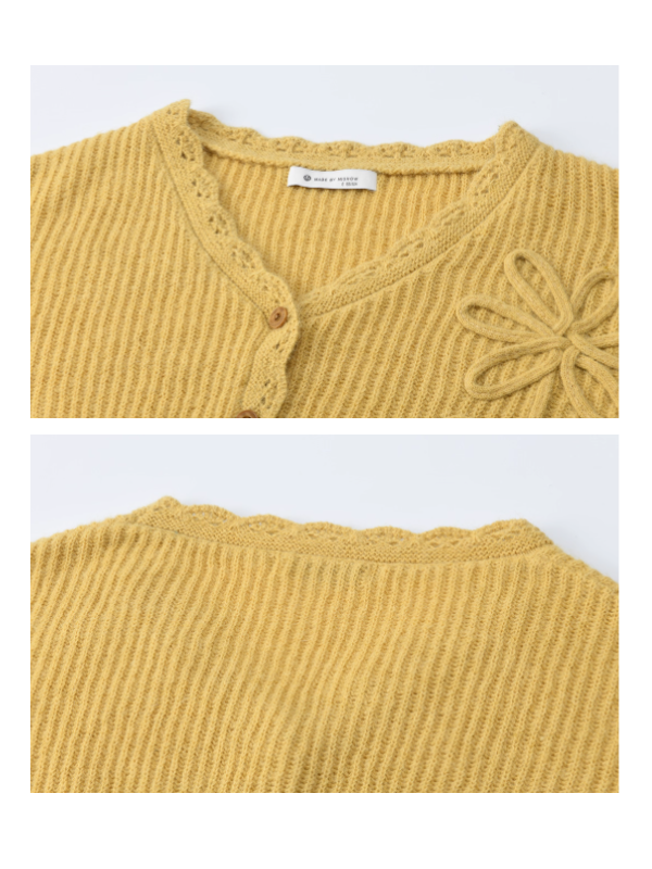 Golden Meadow Knit Camisole & Cardigan Set