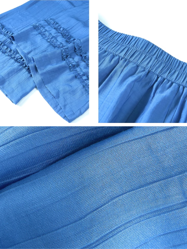 Azure Dream Wide-Leg Pants