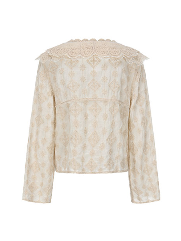 Nature's Embrace Beige Blouse