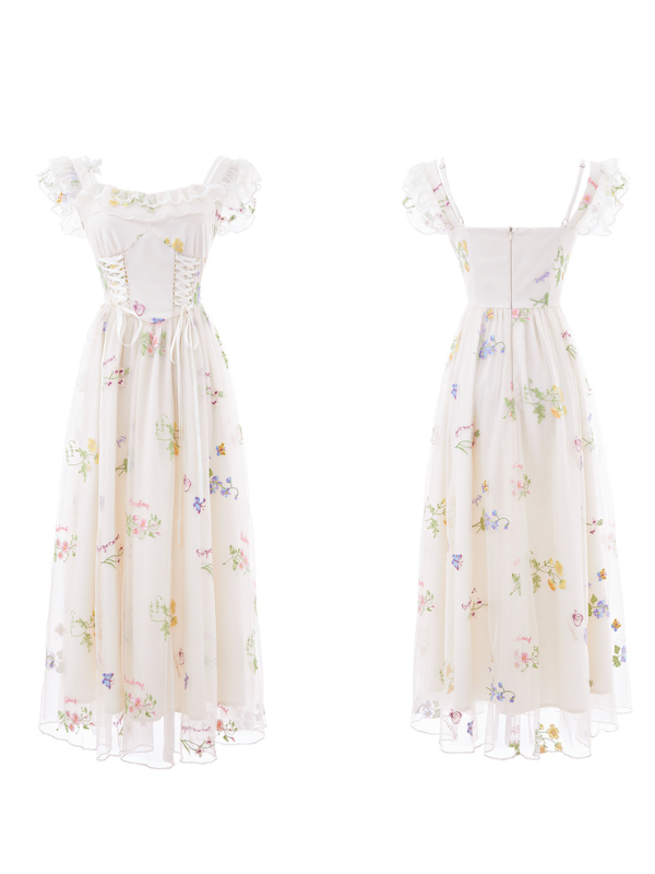 Enchanted Garden Embroidered Fairy Dress