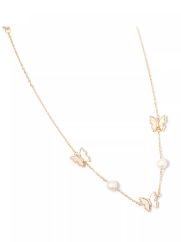 Forest Butterfly Pearl Neckless